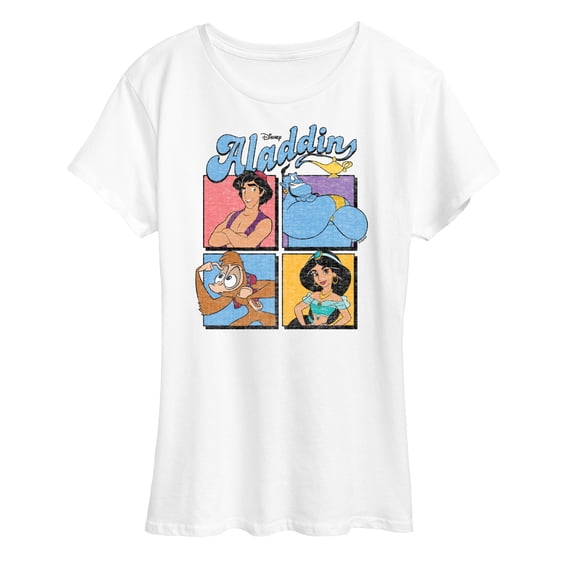 Disney - Aladdin Character Group - Women's Short Sleeve Graphic T-Shirt