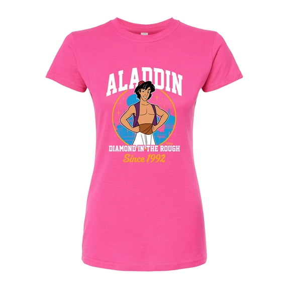 Disney Aladdin - Diamond in The Rough Since 1992 - Juniors Fitted Graphic T-Shirt