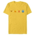 thumbnail image 1 of Disney Aladdin Genie Emoji Code Formula - Short Sleeve Blended T-Shirt for Adults - Customized-Yellow, 1 of 5