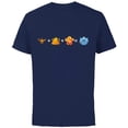 thumbnail image 1 of Disney Aladdin Genie Emoji Code Formula - Short Sleeve Cotton T-Shirt for Adults - Customized-Navy, 1 of 5