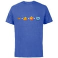thumbnail image 1 of Disney Aladdin Genie Emoji Code Formula - Short Sleeve Cotton T-Shirt for Adults - Customized-Royal Heather, 1 of 5