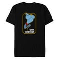 thumbnail image 1 of Disney Aladdin Genie Got Wishes Men's - Short Sleeve Blended T-Shirt for Adults - Customized-Black, 1 of 5