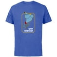 thumbnail image 1 of Disney Aladdin Genie Got Wishes Men's - Short Sleeve Cotton T-Shirt for Adults - Customized-Royal Heather, 1 of 5