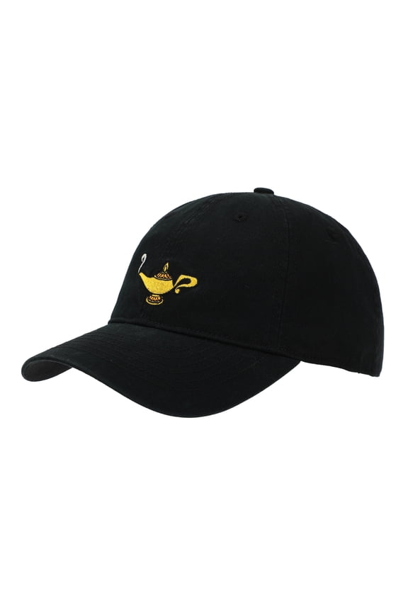 Disney Aladdin Genie Lamp Adult Black Unstructured Baseball Cap