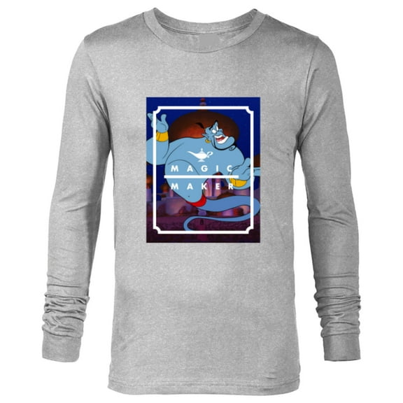 Disney Aladdin Genie Magic Maker - Long Sleeve T-Shirt for Men - Customized-Athletic Heather