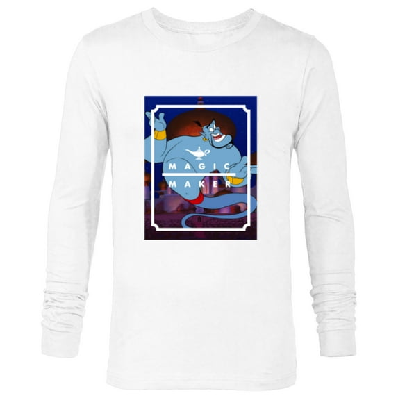 Disney Aladdin Genie Magic Maker - Long Sleeve T-Shirt for Men - Customized-White