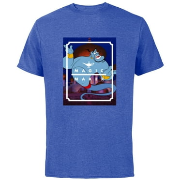 Disney Aladdin Genie Magic Maker - Short Sleeve Cotton T-Shirt for Adults - Customized-Royal Heather