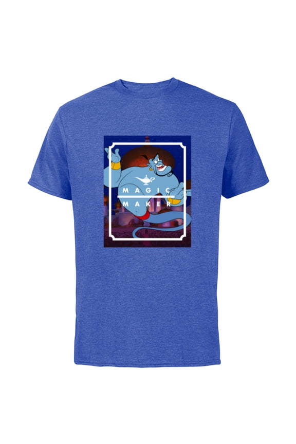 Aladdin Genie Magic Maker - Short Sleeve Cotton T-Shirt for Adults - Customized-Royal Heather
