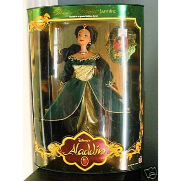 Holiday Princess Jasmine Doll Disneys Aladdin 1999 Mattel 22092