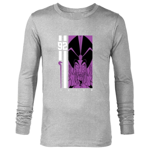 Disney Aladdin Jafar 92 Purple Jersey - Long Sleeve T-Shirt for Men - Customized-Athletic Heather
