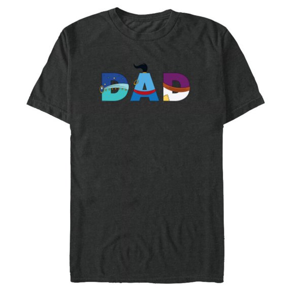 Disney Aladdin Jasmine Genie Father’s Day Birthday Dad - Short Sleeve Blended T-Shirt for Adults - Customized-Dark Heather