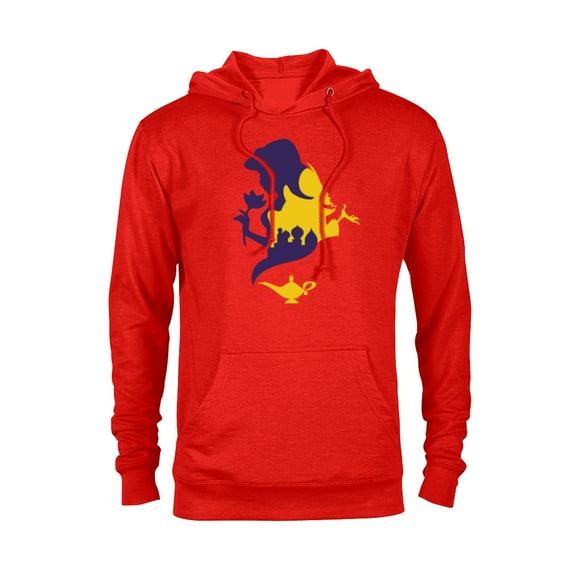 Disney Aladdin Jasmine and Jafar - Pullover Hoodie for Adults - Customized-Red