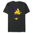 thumbnail image 1 of Disney Aladdin Jasmine and Jafar - Short Sleeve Blended T-Shirt for Adults - Customized-Dark Heather, 1 of 5