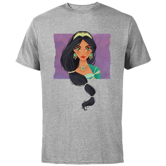 Disney Aladdin Live Action Princess Jasmine Cameo T-Shirt - Short Sleeve Cotton T-Shirt for Adults - Customized-Athletic Heather