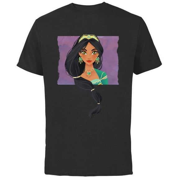 Disney Aladdin Live Action Princess Jasmine Cameo T-Shirt - Short Sleeve Cotton T-Shirt for Adults - Customized-Black