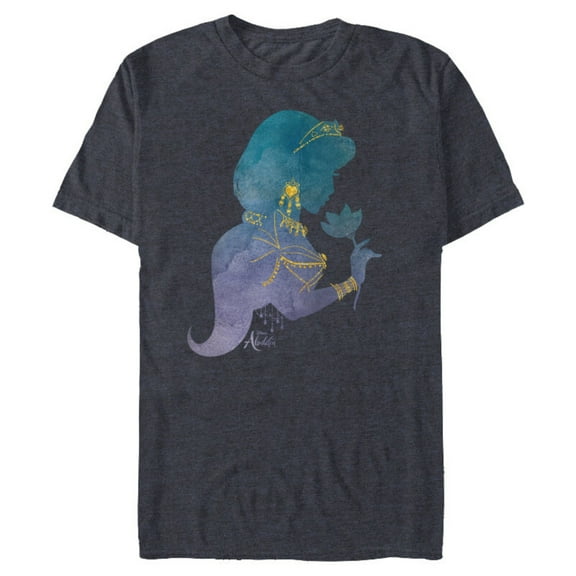 Disney Aladdin Live Action Princess Jasmine Jewelry T-Shirt- Short Sleeve Blended T-Shirt for Adults - Customized-Navy Heather