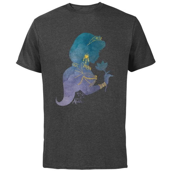 Disney Aladdin Live Action Princess Jasmine Jewelry T-Shirt - Short Sleeve Cotton T-Shirt for Adults - Customized-Charcoal Heather