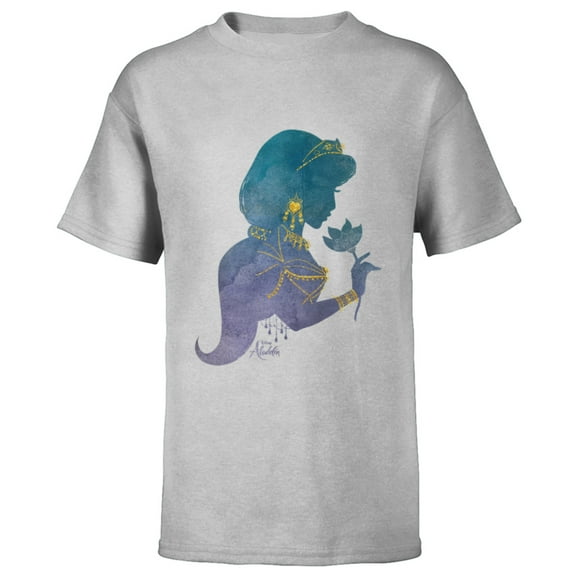 Disney Aladdin Live Action Princess Jasmine Jewelry T-Shirt - Short Sleeve T-Shirt for Kids - Customized-Athletic Heather