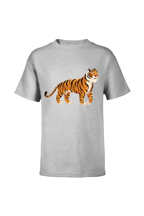 Aladdin Live Action Rajah Tiger T-Shirt - Short Sleeve T-Shirt for Kids - Customized-Athletic Heather