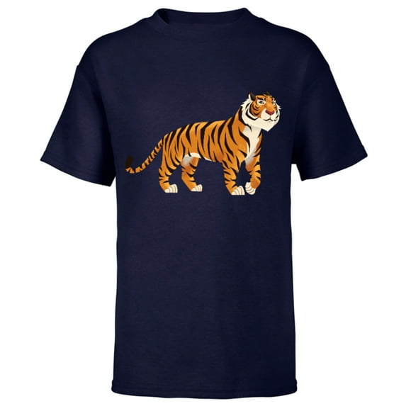 Disney Aladdin Live Action Rajah Tiger T-Shirt - Short Sleeve T-Shirt for Kids - Customized-Navy