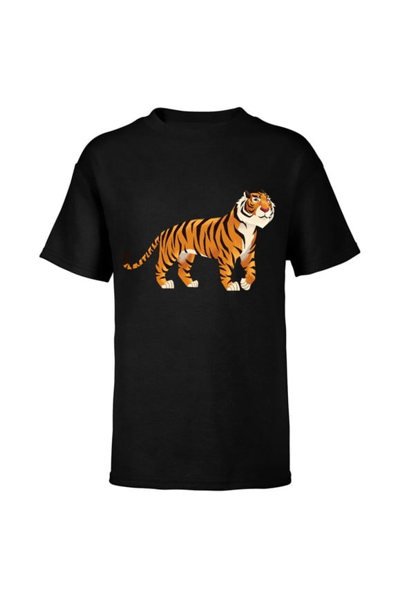 Aladdin Live Action Rajah Tiger T-Shirt - Short Sleeve T-Shirt for Kids - Customized-Black