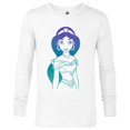 thumbnail image 1 of Disney Aladdin Princess Jasmine Gradient Sketch T-Shirt - Long Sleeve T-Shirt for Men - Customized-White, 1 of 5