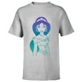 thumbnail image 1 of Disney Aladdin Princess Jasmine Gradient Sketch T-Shirt - Short Sleeve T-Shirt for Kids - Customized-Athletic Heather, 1 of 5