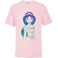 thumbnail image 1 of Disney Aladdin Princess Jasmine Gradient Sketch T-Shirt - Short Sleeve T-Shirt for Kids - Customized-Soft Pink, 1 of 5