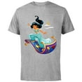 thumbnail image 1 of Disney Aladdin Princess Jasmine Magic Carpet Pose T-Shirt - Short Sleeve Cotton T-Shirt for Adults - Customized-Athletic Heather, 1 of 5