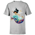 thumbnail image 1 of Disney Aladdin Princess Jasmine Magic Carpet Pose T-Shirt - Short Sleeve T-Shirt for Kids - Customized-Athletic Heather, 1 of 5
