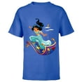 thumbnail image 1 of Disney Aladdin Princess Jasmine Magic Carpet Pose T-Shirt - Short Sleeve T-Shirt for Kids - Customized-Royal, 1 of 5
