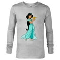 thumbnail image 1 of Disney Aladdin Princess Jasmine and Magic Lamp 90s T-Shirt - Long Sleeve T-Shirt for Men - Customized-Athletic Heather, 1 of 5
