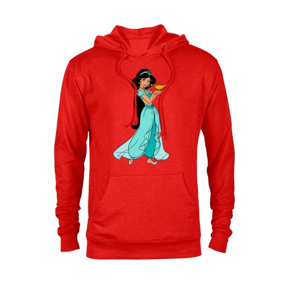 Disney Aladdin Princess Jasmine and Magic Lamp 90s T-Shirt - Pullover Hoodie for Adults - Customized-Red Heather
