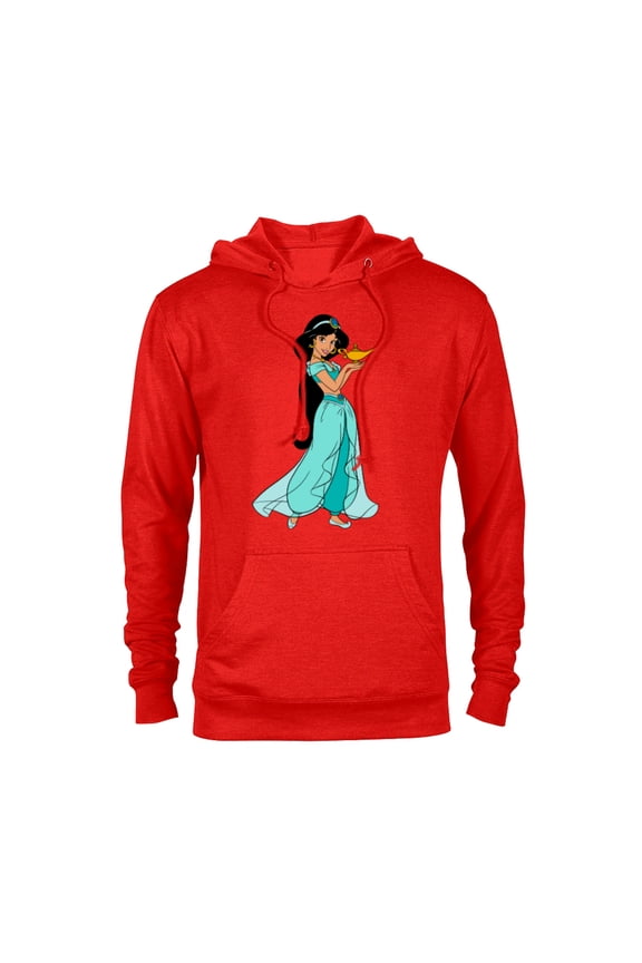 Aladdin Princess Jasmine and Magic Lamp 90s T-Shirt - Pullover Hoodie for Adults - Customized-Red Heather