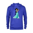 thumbnail image 1 of Disney Aladdin Princess Jasmine and Magic Lamp 90s T-Shirt - Pullover Hoodie for Adults - Customized-Royal Heather, 1 of 5