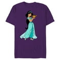 thumbnail image 1 of Disney Aladdin Princess Jasmine and Magic Lamp 90s T-Shirt- Short Sleeve Blended T-Shirt for Adults - Customized-Purple, 1 of 5