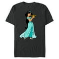 thumbnail image 1 of Disney Aladdin Princess Jasmine and Magic Lamp 90s T-Shirt- Short Sleeve Blended T-Shirt for Adults - Customized-Dark Heather, 1 of 5
