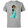 thumbnail image 1 of Disney Aladdin Princess Jasmine and Magic Lamp 90s T-Shirt - Short Sleeve Cotton T-Shirt for Adults - Customized-Athletic Heather, 1 of 5
