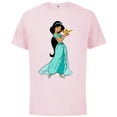 thumbnail image 1 of Disney Aladdin Princess Jasmine and Magic Lamp 90s T-Shirt - Short Sleeve Cotton T-Shirt for Adults - Customized-Soft Pink, 1 of 5