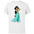 thumbnail image 1 of Disney Aladdin Princess Jasmine and Magic Lamp 90s T-Shirt - Short Sleeve Cotton T-Shirt for Adults - Customized-White, 1 of 5