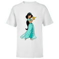 thumbnail image 1 of Disney Aladdin Princess Jasmine and Magic Lamp 90s T-Shirt - Short Sleeve T-Shirt for Kids - Customized-White, 1 of 5