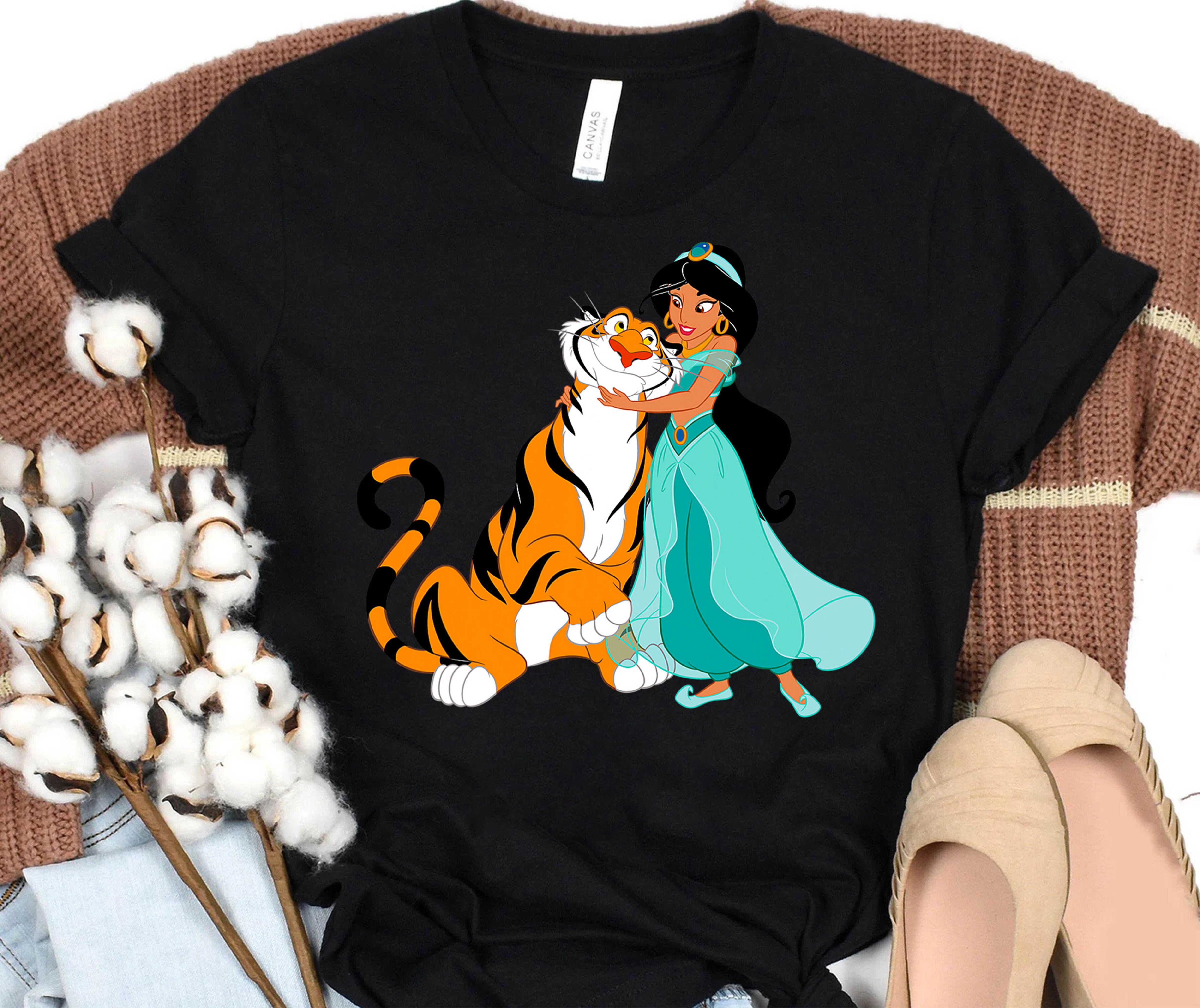 Disney Aladdin Princess Jasmine and Rajah Friends Shirt, Disneyland