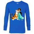 thumbnail image 1 of Disney Aladdin Princess Jasmine and Rajah Friends T-Shirt - Long Sleeve T-Shirt for Men - Customized-Royal, 1 of 5