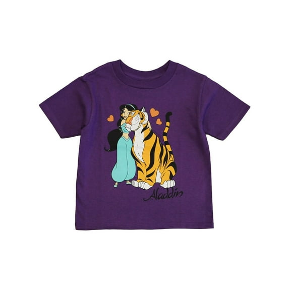 Disney Aladdin Toddler Girls' Jasmine Rajah Hug Tee