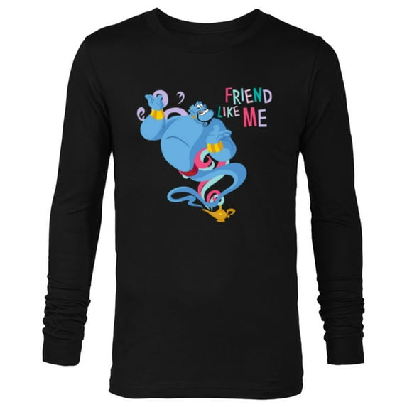 Disney Aladdin You Ain’t Never Have A Friend Like Me - Long Sleeve T-Shirt for Men - Customized-Black