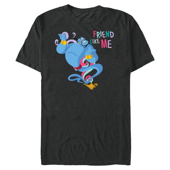 Disney Aladdin You Ain’t Never Have A Friend Like Me - Short Sleeve Blended T-Shirt for Adults - Customized-Dark Heather