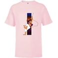 thumbnail image 1 of Disney Aladdin and Abu One Jump Into Adventure T-Shirt - Short Sleeve T-Shirt for Kids - Customized-Soft Pink, 1 of 5