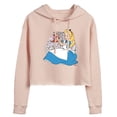 thumbnail image 1 of Disney - Alice In Wonderland - Alice And Dinah - Juniors Cropped Pullover Hoodie, 1 of 5