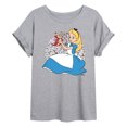 thumbnail image 1 of Disney - Alice In Wonderland - Alice And Dinah - Juniors Ideal Flowy Muscle T-Shirt, 1 of 5