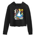 thumbnail image 1 of Disney - Alice In Wonderland - Alice Botanical - Juniors Cropped Pullover Hoodie, 1 of 5